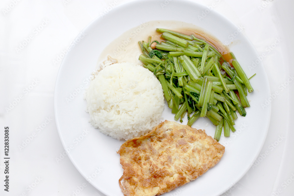 Stir-Fried Chinese Morning Glory, Water Spinach, Tumis Kangkung, stir fried morning glory .phad puk boong fri dang. thai food. Stir-Fried Chinese Morning Glory, Water Spinach, Tumis Kangkung, stir fried morning glory .phad puk boong fri dang. thai food.