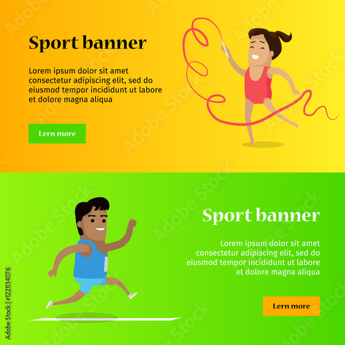 Artistic Gymnastics and Athletics Sport Template