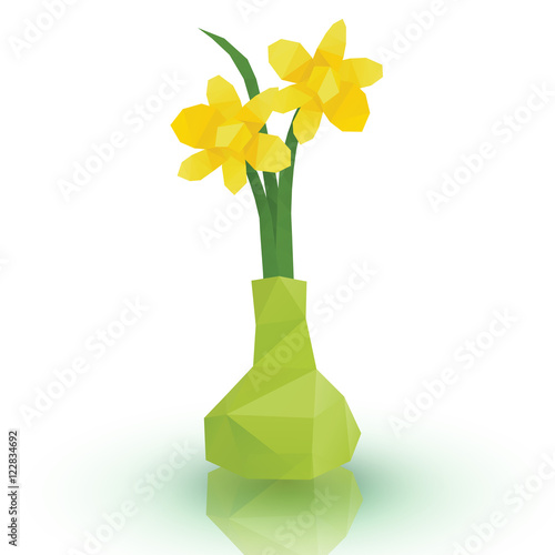Flower polygonal style