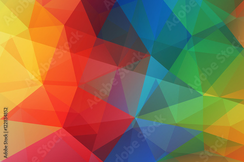 Rainbow polygonal abstract background