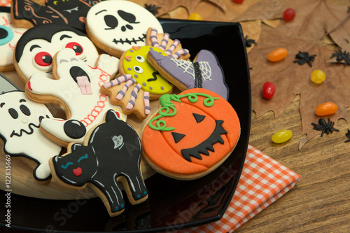 Creepy Halloween cookies and candies