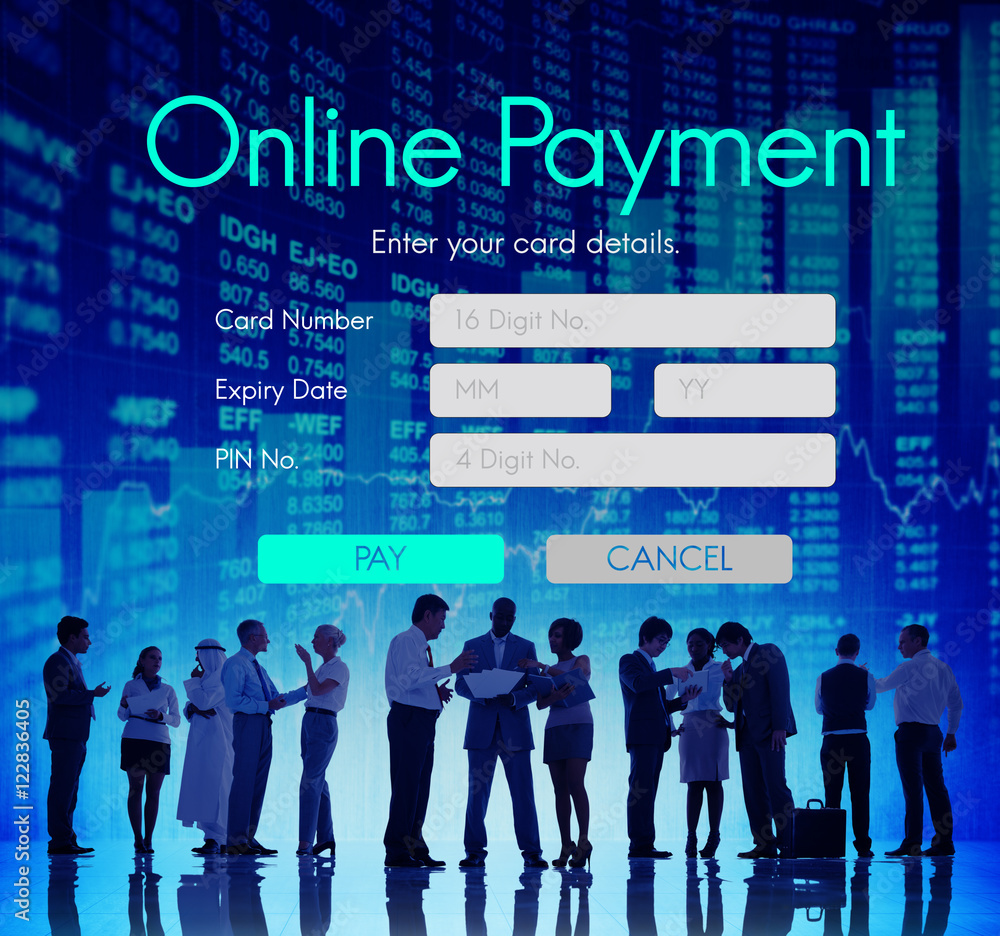 Online Payment Card Information Concept Online Payment Card Information Concept