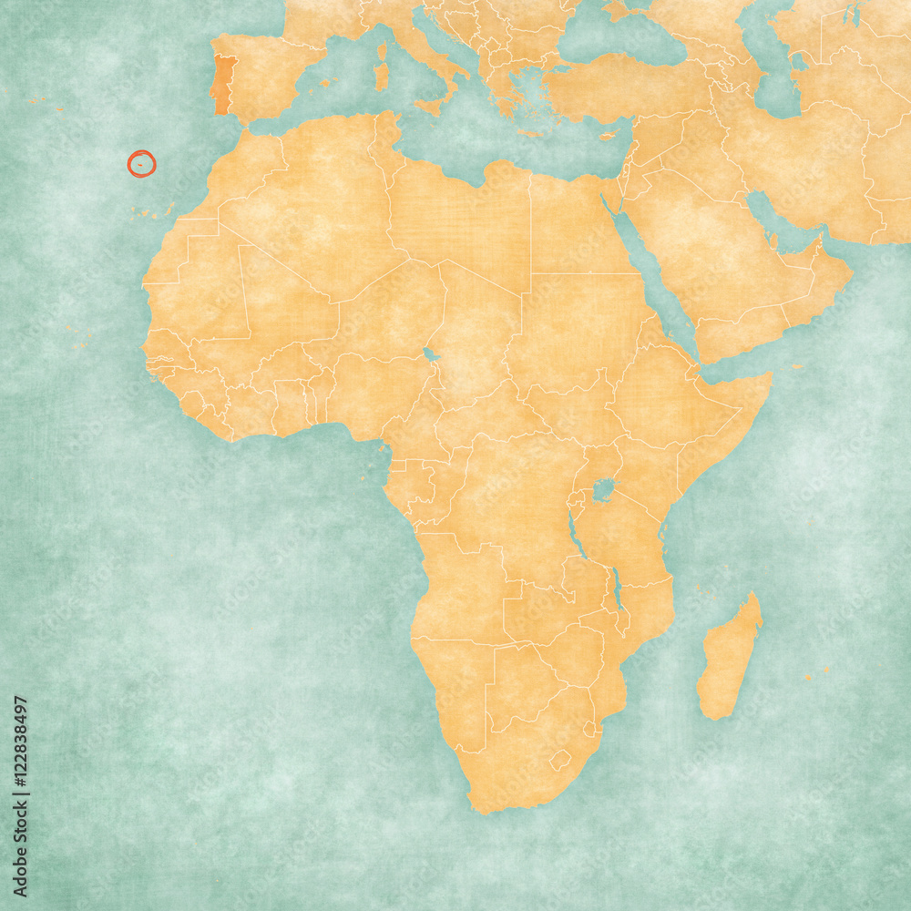 Map of Africa - Madeira
