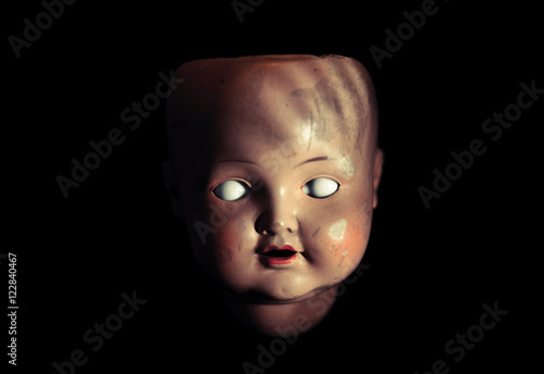 Creepy doll face