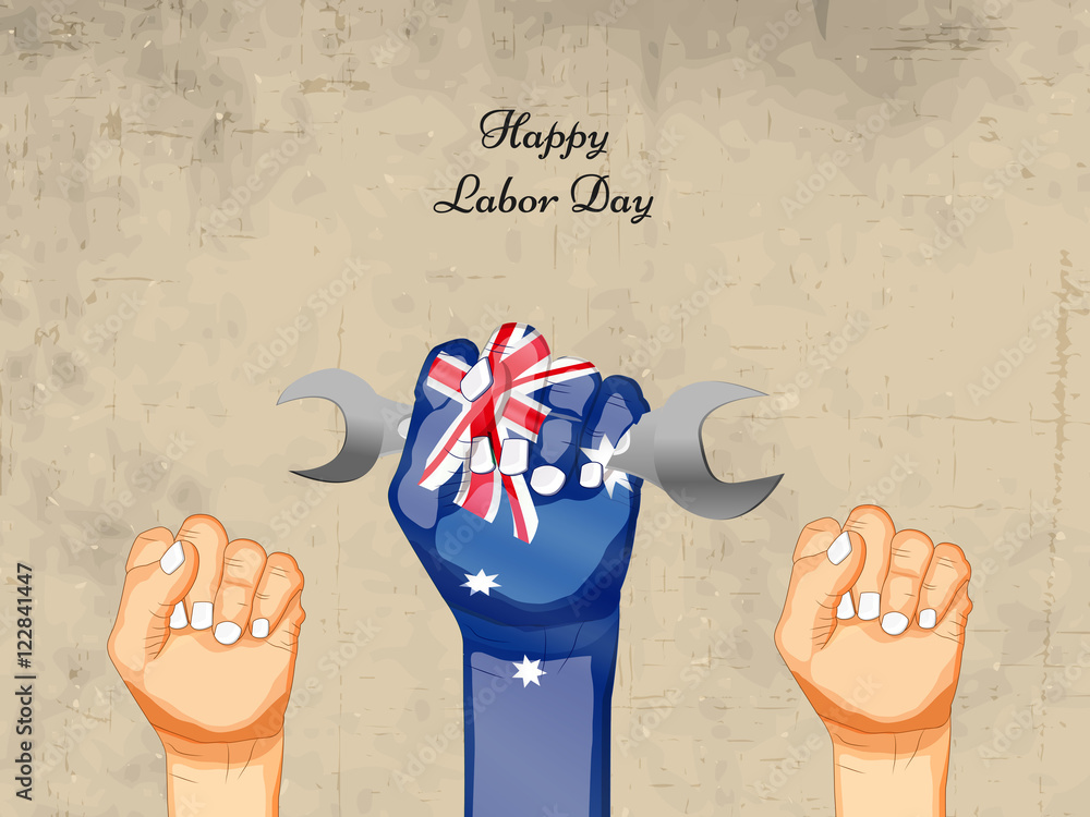 Australia Labor Day background Stock Vector | Adobe Stock