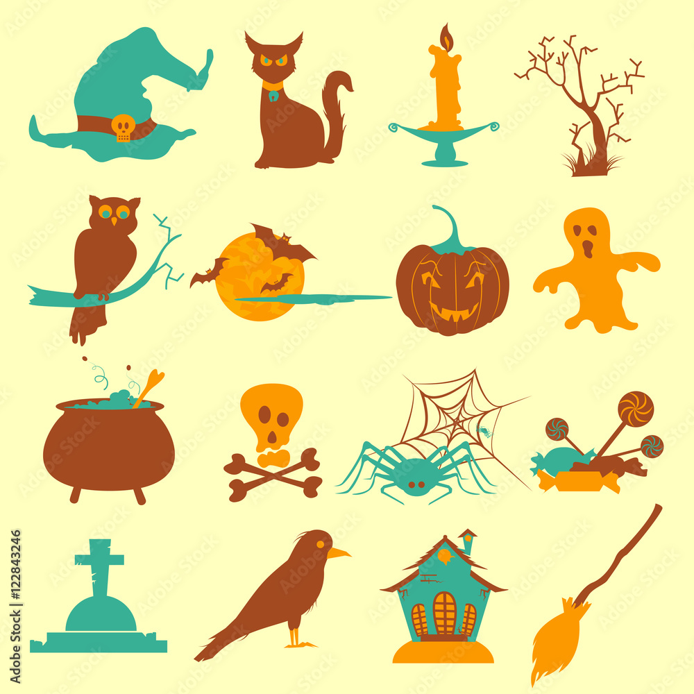 Fototapeta premium Happy Halloween scary object