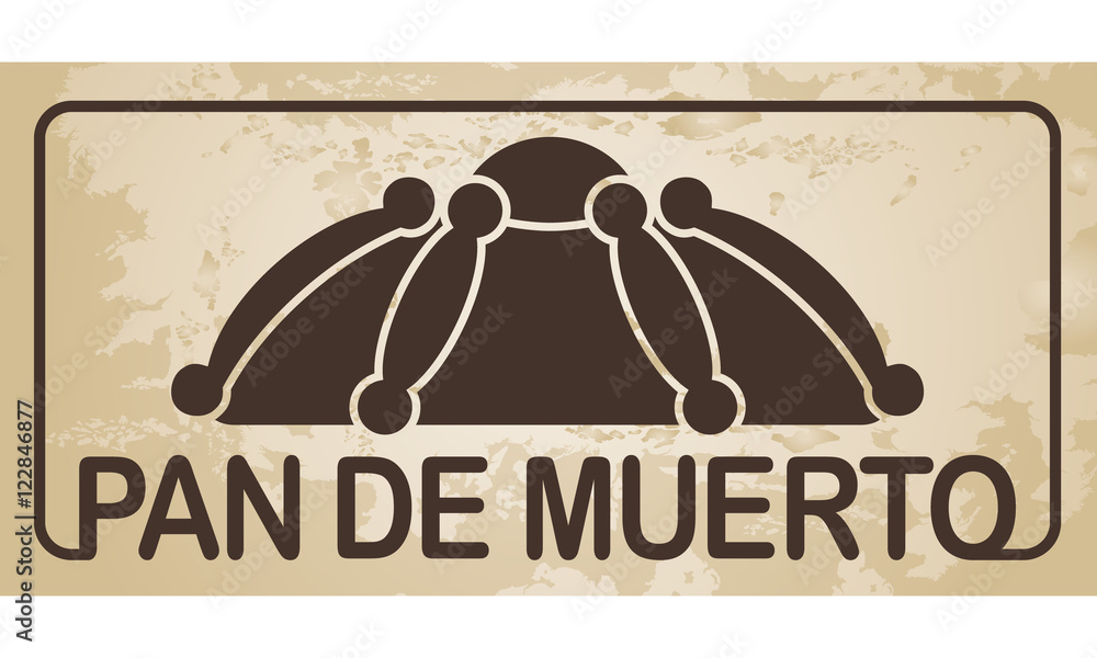 Pan de muerto Mexican bread of the dead vector