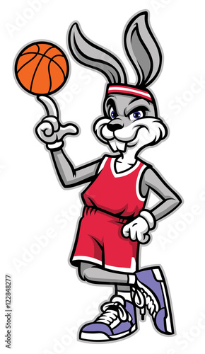 sporty look basketball rabbit