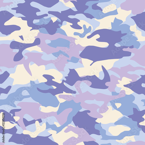 Seamless vector camouflage pattern. Print. Repeating background. Cloth design, wallpaper.