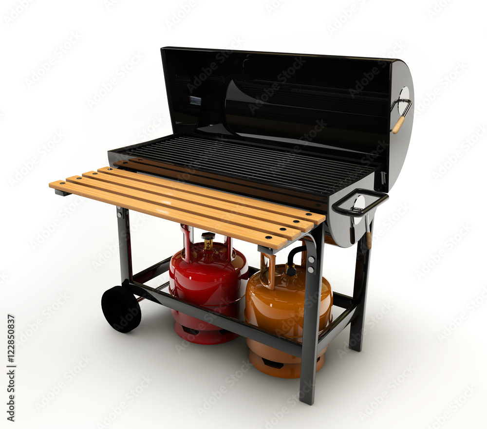 BBQ Grill on white background BBQ Grill on white background