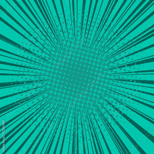 Abstract Creative concept vector comics pop art style blank layout template with clouds beams and isolated dots pattern on background. For Web and Mobile Applications, illustration template design