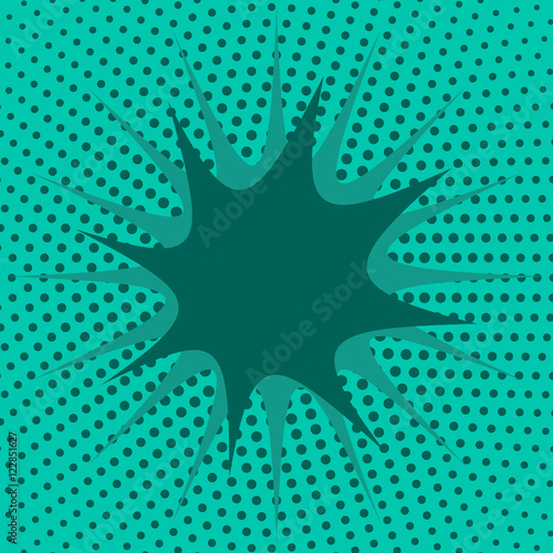 Abstract Creative concept vector comics pop art style blank layout template with clouds beams and isolated dots pattern on background. For Web and Mobile Applications, illustration template design