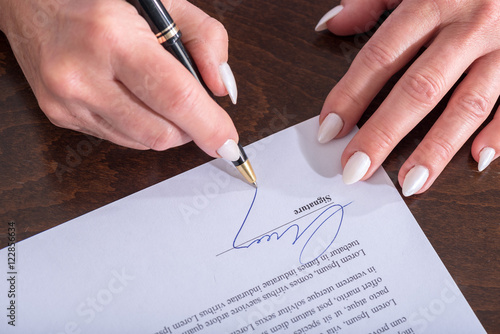 Signing of a contract