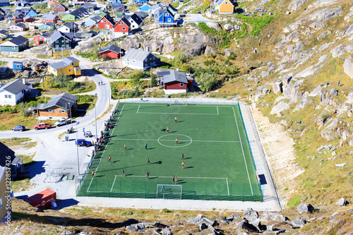 Colourful houses, Qaqortoq, Greenland, Europe