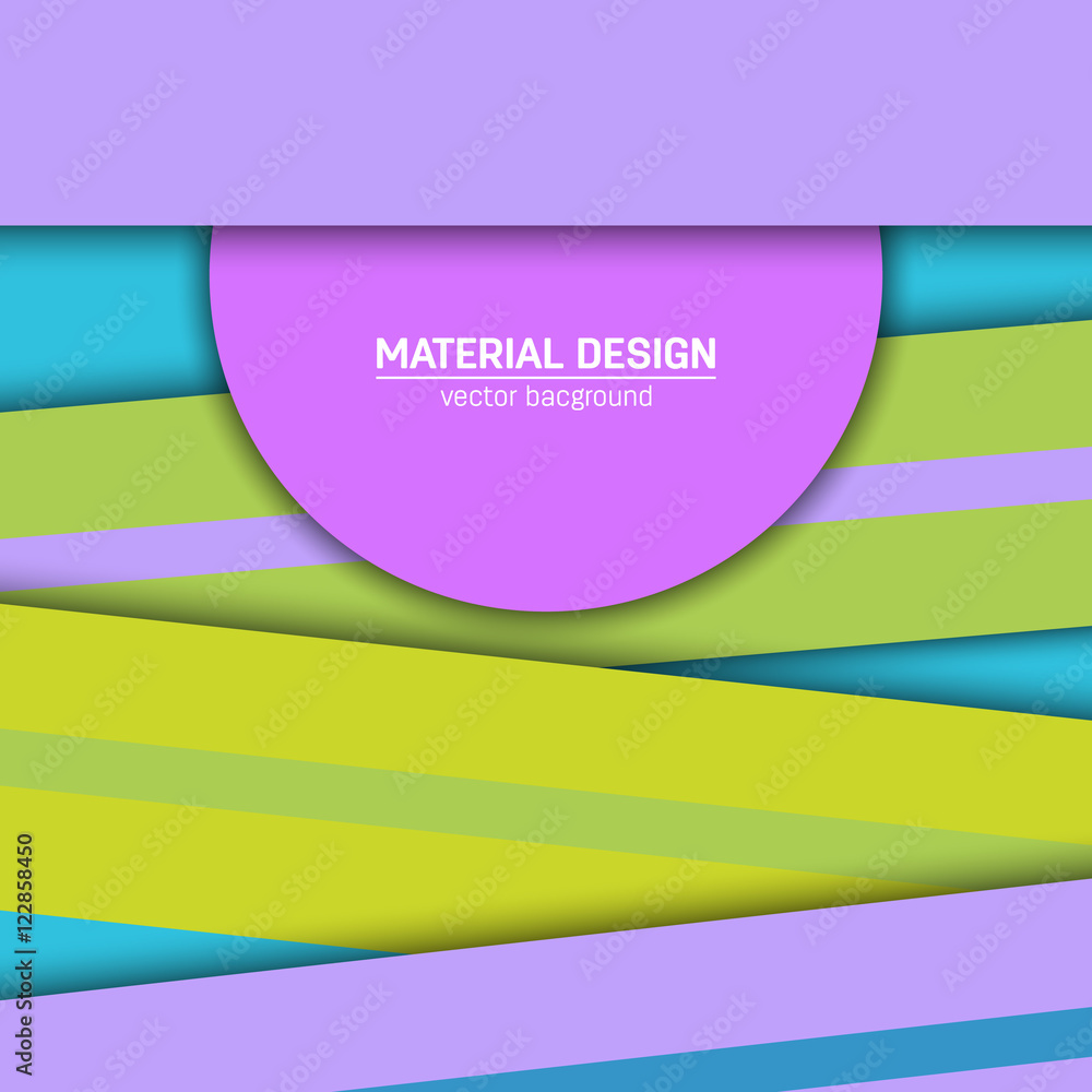 Vector material design background. Abstract creative concept layout ...