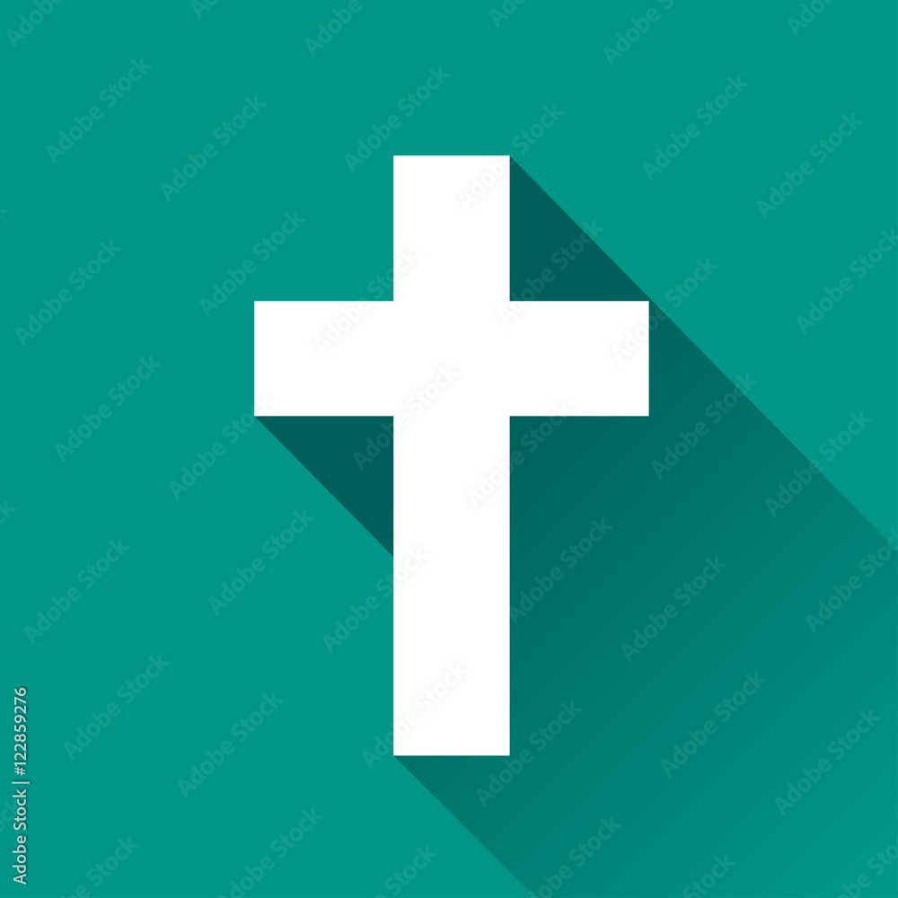 Obraz premium religious cross icon design