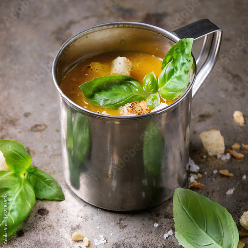 Bowl of carrot soup