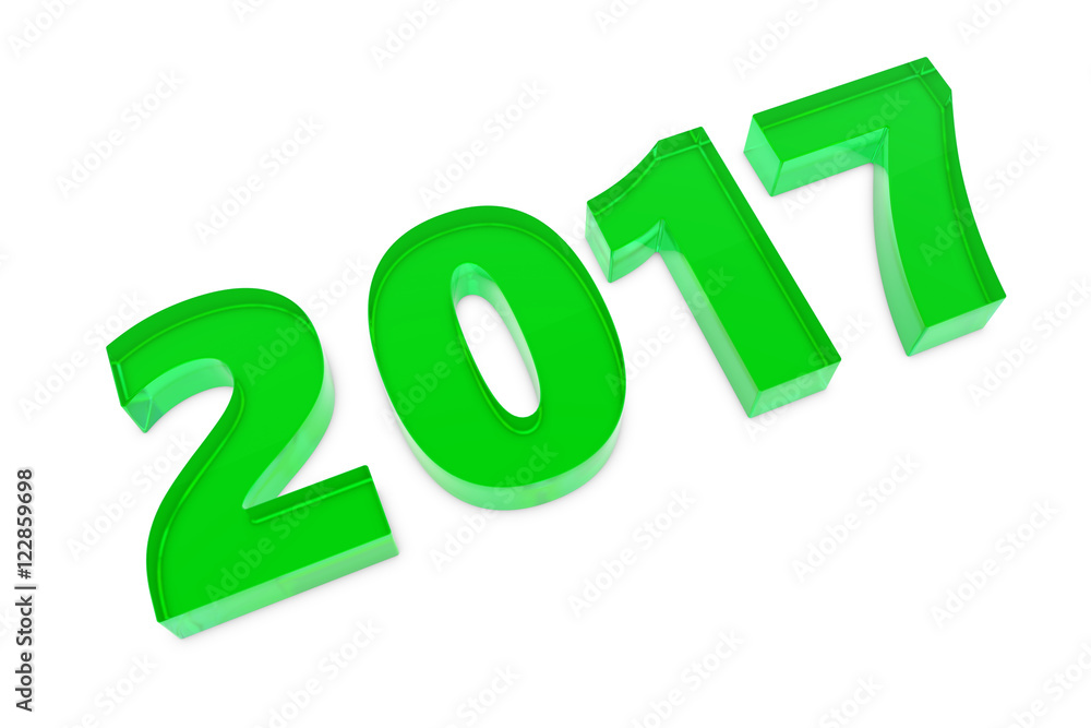 New 2017 year glass figures lying on the floor with shadow isolated on white background. 3D rendering illustration of 2017 number. New 2017 year glass figures lying on the floor with shadow isolated on white background. 3D rendering illustration of 2017 number.