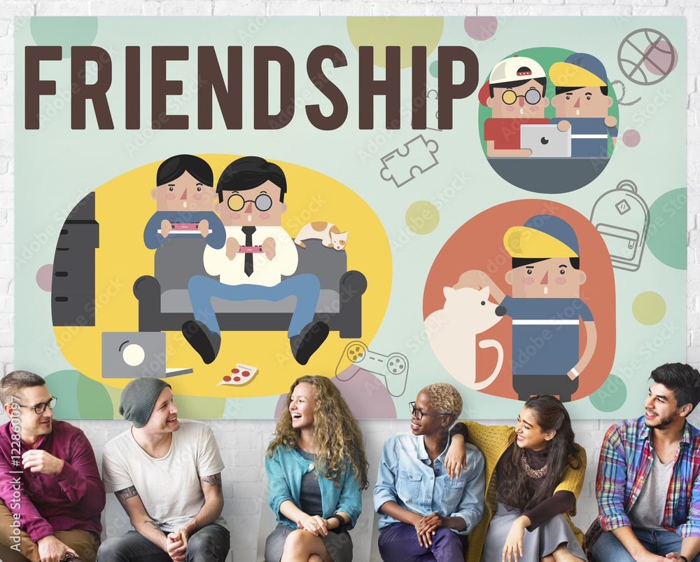 Friendship Friends Relationship Hobby Concept Friendship Friends Relationship Hobby Concept