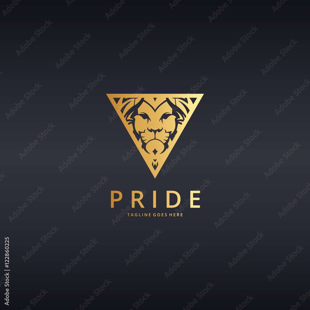 Lion logo template. Lion logo template.