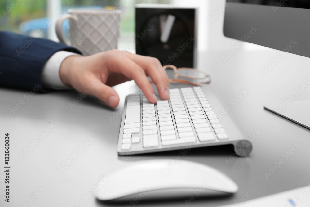 Businessman working in office Businessman working in office