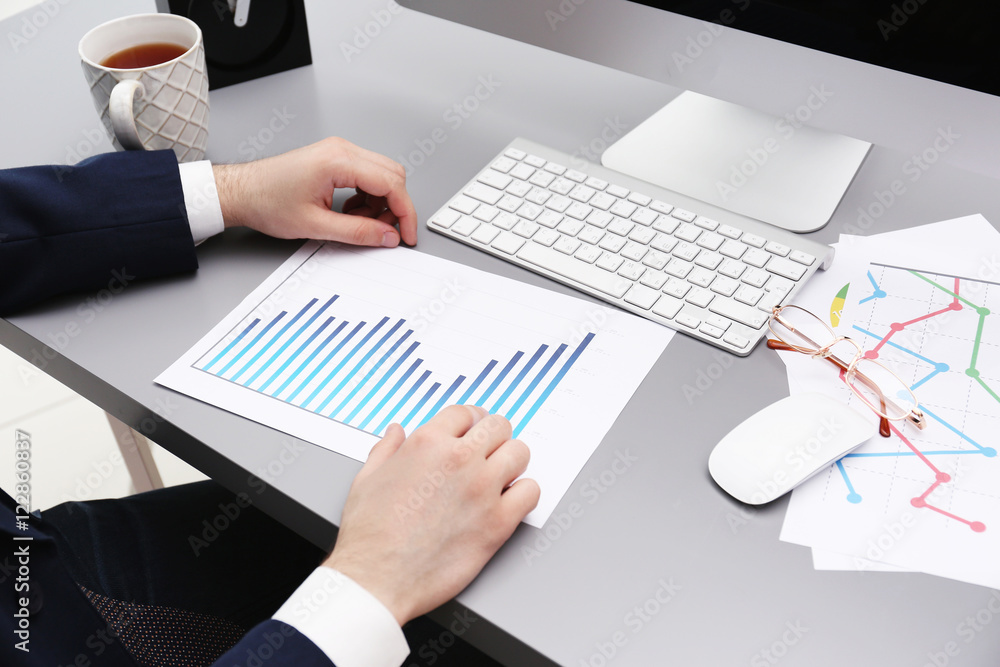 Businessman working in office Businessman working in office