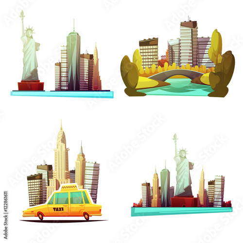 New York Downtown 2x2 Design Compositions