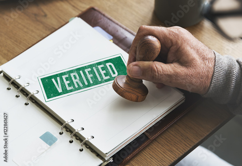 Verified Certified Affirm Authorised Approve Concept