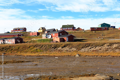 Colourful houses, Nasaq, Greenland, Europe