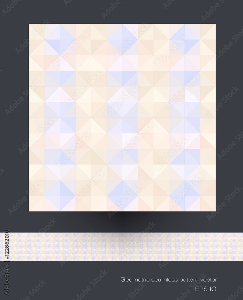 Seamless geometric patterns. Vector file. Polygon ( polygonal ), triangle pattern shapes. Abstract Mosaic pattern background for your content, banner, template, network and web design 