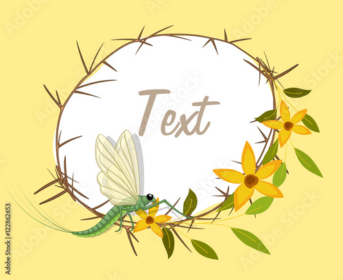 Insect on Flourish Banner