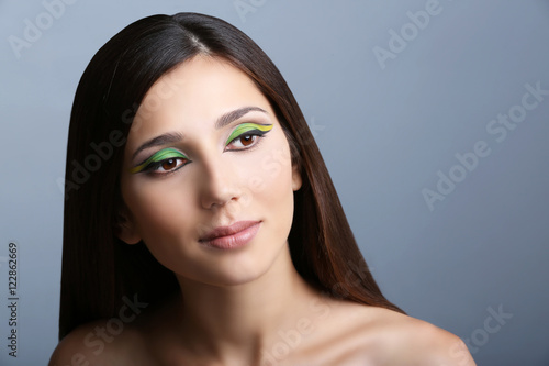 Portrait of young beautiful...