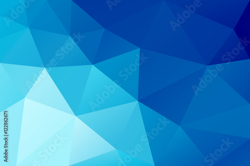 Blue abstract triangular background