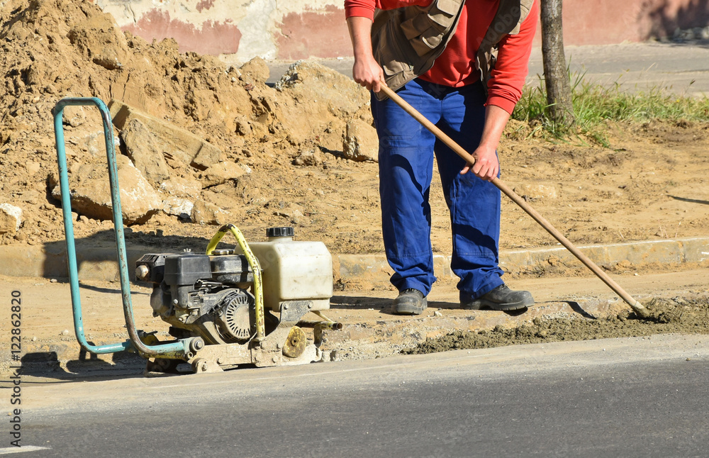 Construction worker at work Construction worker at work