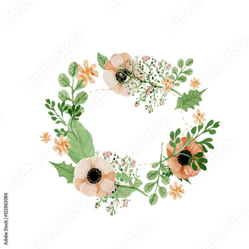 Wedding flower wreath