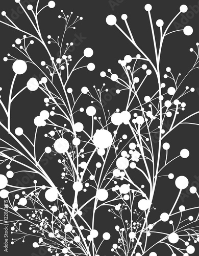 Vintage Floral Elements Abstract Background