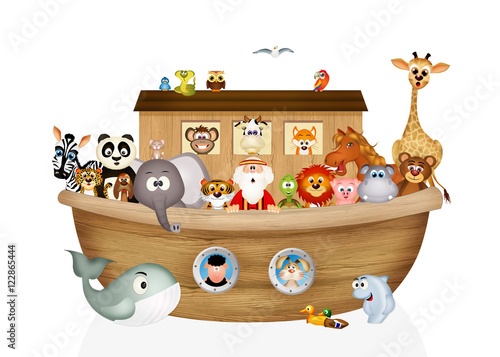 Obraz na plátně animals on Noah's ark