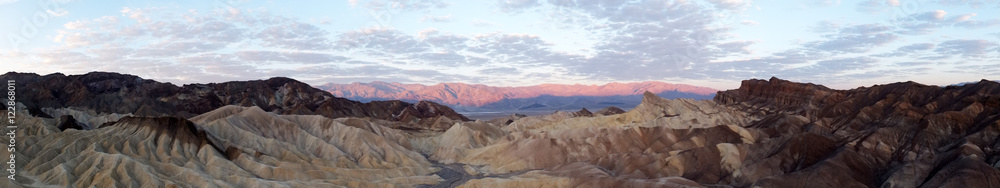 Sunrise at Zabriskie Point, Death Valley NP (USA) Panorama