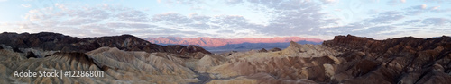 Sunrise at Zabriskie Point  Death Valley NP  USA  Panorama