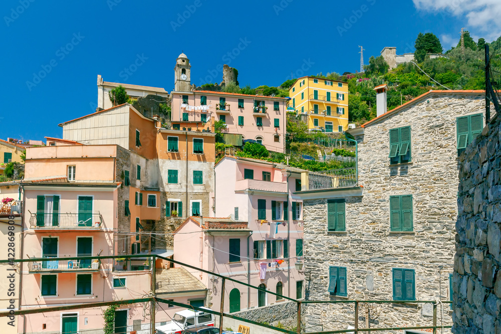 Vernazza. The old village with colorful houses.