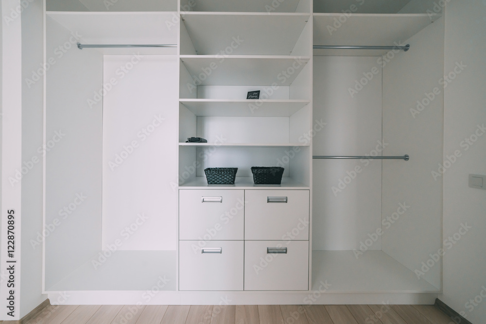 Light interior with flooring in a modern apartment Light interior with flooring in a modern apartment