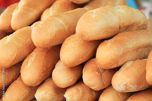 baked bread in the maket