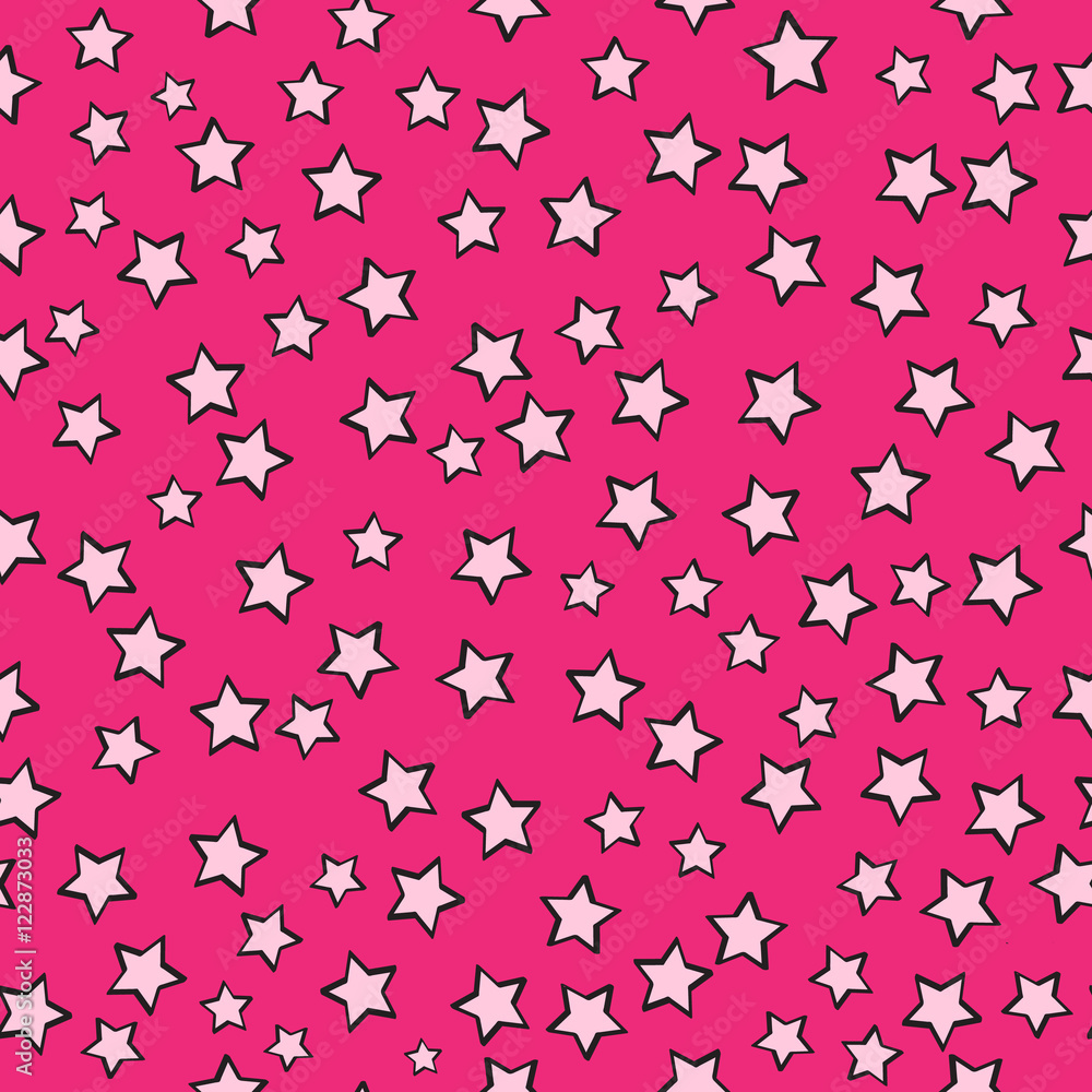 pink stars vector seamless pattern pink stars vector seamless pattern