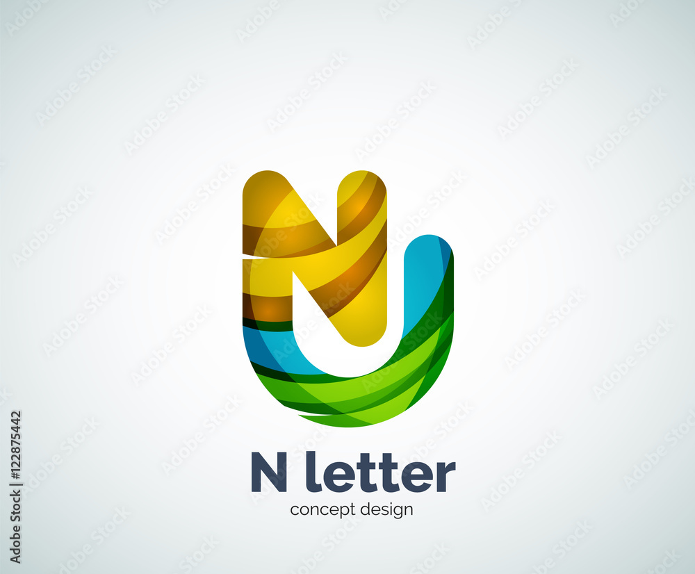 Fototapeta premium Letter N logo