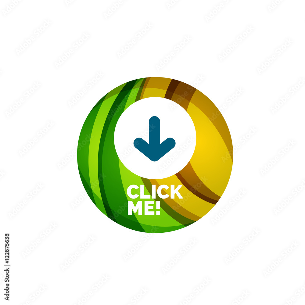 Abstract circle button Abstract circle button