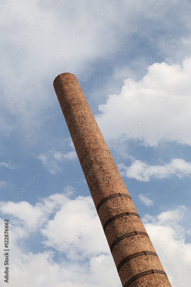 Red factory chimney
