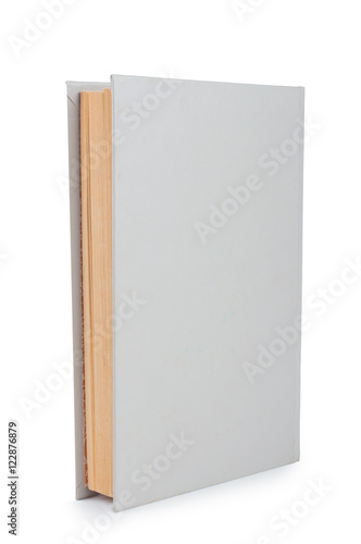 One gray book. on white, isolated background. © redfox331