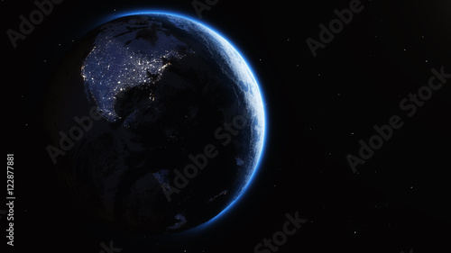 Night lights earth