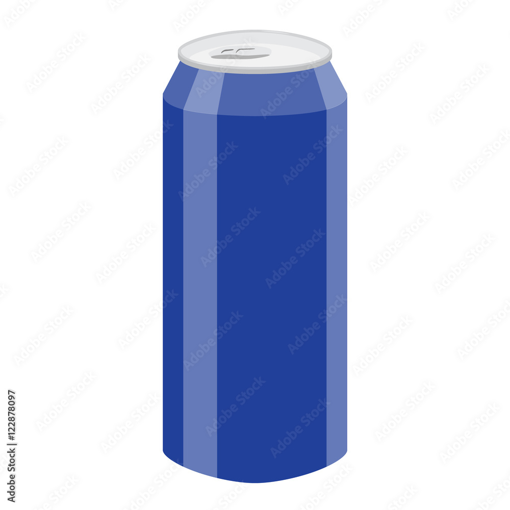 blue soda beer can vector illustration blue soda beer can vector illustration