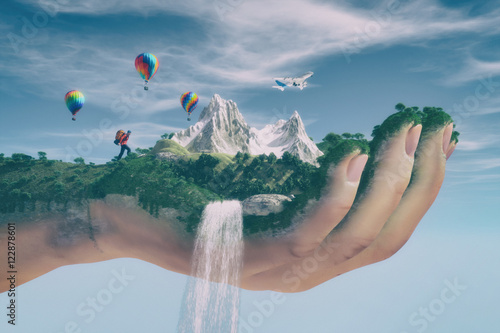Conceptual image of a mount...